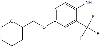 4-(oxan-2-ylmethoxy)-2-(trifluoromethyl)aniline Struktur