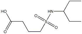 4-(pentan-3-ylsulfamoyl)butanoic acid Struktur