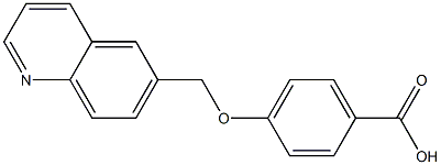 4-(quinolin-6-ylmethoxy)benzoic acid Struktur