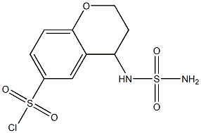 4-(sulfamoylamino)-3,4-dihydro-2H-1-benzopyran-6-sulfonyl chloride Struktur