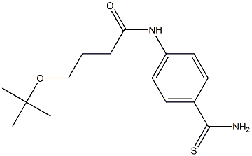 4-(tert-butoxy)-N-(4-carbamothioylphenyl)butanamide Struktur