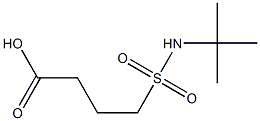 4-(tert-butylsulfamoyl)butanoic acid Struktur