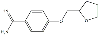 4-(tetrahydrofuran-2-ylmethoxy)benzenecarboximidamide Struktur