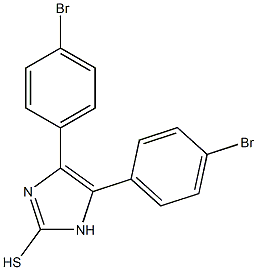 4,5-bis(4-bromophenyl)-1H-imidazole-2-thiol Struktur