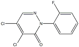 4,5-dichloro-2-(2-fluorophenyl)pyridazin-3(2H)-one Struktur