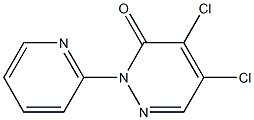 4,5-dichloro-2-pyridin-2-ylpyridazin-3(2H)-one Struktur