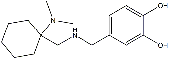 4-[({[1-(dimethylamino)cyclohexyl]methyl}amino)methyl]benzene-1,2-diol Struktur