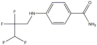 4-[(2,2,3,3-tetrafluoropropyl)amino]benzamide Struktur