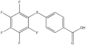 4-[(2,3,4,5,6-pentafluorophenyl)sulfanyl]benzoic acid Struktur