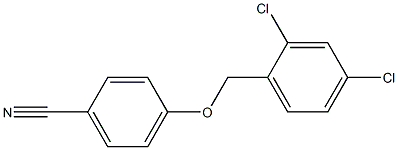 4-[(2,4-dichlorophenyl)methoxy]benzonitrile Struktur