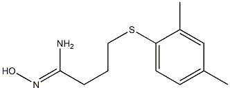 4-[(2,4-dimethylphenyl)sulfanyl]-N'-hydroxybutanimidamide Struktur