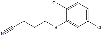 4-[(2,5-dichlorophenyl)sulfanyl]butanenitrile Struktur