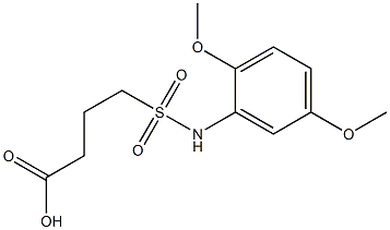 4-[(2,5-dimethoxyphenyl)sulfamoyl]butanoic acid Struktur