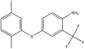 4-[(2,5-dimethylphenyl)sulfanyl]-2-(trifluoromethyl)aniline Struktur