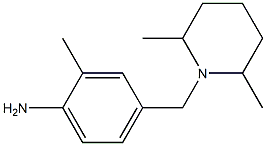 4-[(2,6-dimethylpiperidin-1-yl)methyl]-2-methylaniline Struktur