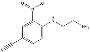 4-[(2-aminoethyl)amino]-3-nitrobenzonitrile Struktur