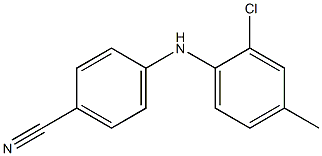 4-[(2-chloro-4-methylphenyl)amino]benzonitrile Struktur