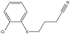 4-[(2-chlorophenyl)sulfanyl]butanenitrile Struktur