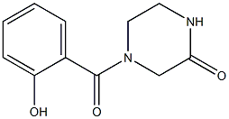 4-[(2-hydroxyphenyl)carbonyl]piperazin-2-one Struktur