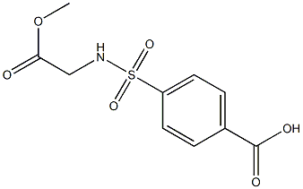 4-[(2-methoxy-2-oxoethyl)sulfamoyl]benzoic acid Struktur