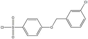 4-[(3-chlorophenyl)methoxy]benzene-1-sulfonyl chloride Struktur