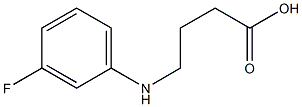 4-[(3-fluorophenyl)amino]butanoic acid Struktur