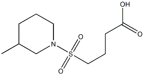 4-[(3-methylpiperidine-1-)sulfonyl]butanoic acid Struktur