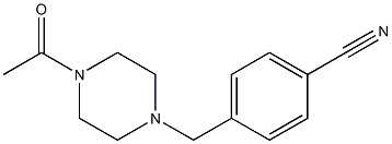 4-[(4-acetylpiperazin-1-yl)methyl]benzonitrile Struktur