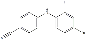 4-[(4-bromo-2-fluorophenyl)amino]benzonitrile Struktur