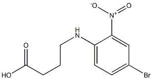 4-[(4-bromo-2-nitrophenyl)amino]butanoic acid Struktur