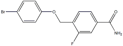 4-[(4-bromophenoxy)methyl]-3-fluorobenzamide Struktur