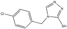 4-[(4-chlorophenyl)methyl]-4H-1,2,4-triazole-3-thiol Struktur