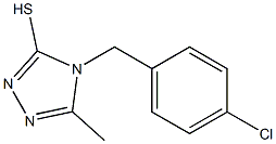 4-[(4-chlorophenyl)methyl]-5-methyl-4H-1,2,4-triazole-3-thiol Struktur