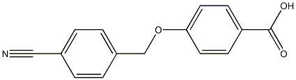 4-[(4-cyanophenyl)methoxy]benzoic acid Struktur