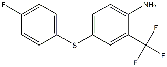 4-[(4-fluorophenyl)sulfanyl]-2-(trifluoromethyl)aniline Struktur