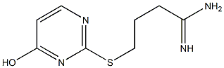 4-[(4-hydroxypyrimidin-2-yl)sulfanyl]butanimidamide Struktur