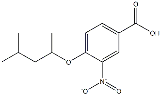 4-[(4-methylpentan-2-yl)oxy]-3-nitrobenzoic acid Struktur