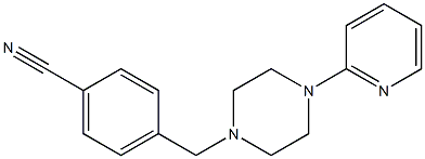 4-[(4-pyridin-2-ylpiperazin-1-yl)methyl]benzonitrile Struktur