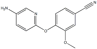 4-[(5-aminopyridin-2-yl)oxy]-3-methoxybenzonitrile Struktur