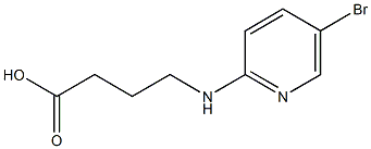 4-[(5-bromopyridin-2-yl)amino]butanoic acid Struktur