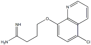 4-[(5-chloroquinolin-8-yl)oxy]butanimidamide Struktur