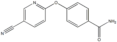 4-[(5-cyanopyridin-2-yl)oxy]benzamide Struktur