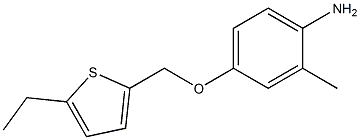 4-[(5-ethylthiophen-2-yl)methoxy]-2-methylaniline Struktur