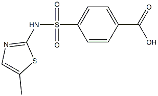 4-[(5-methyl-1,3-thiazol-2-yl)sulfamoyl]benzoic acid Struktur