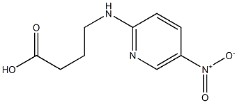 4-[(5-nitropyridin-2-yl)amino]butanoic acid Struktur