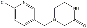 4-[(6-chloropyridin-3-yl)methyl]piperazin-2-one Struktur