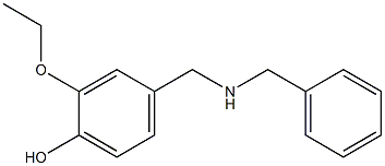 4-[(benzylamino)methyl]-2-ethoxyphenol Struktur