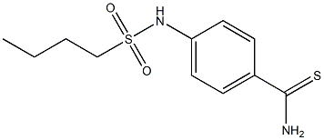 4-[(butylsulfonyl)amino]benzenecarbothioamide Struktur