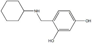 4-[(cyclohexylamino)methyl]benzene-1,3-diol Struktur