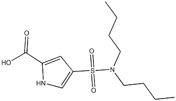 4-[(dibutylamino)sulfonyl]-1H-pyrrole-2-carboxylic acid Struktur